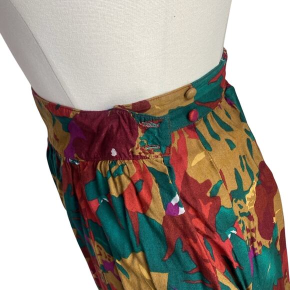VINTAGE JO HARDIN Skirt Set Womens Sz 10 Floral Print Cottagecore - Picture 7 of 8